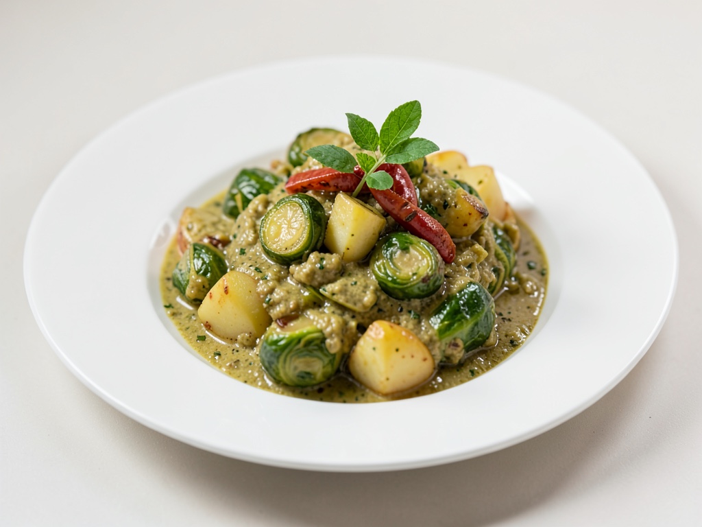 Curry cremoso di cavolo riccio con patate