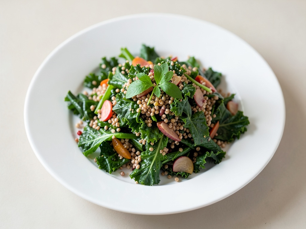 Insalata croccante di cavolo nero e farro