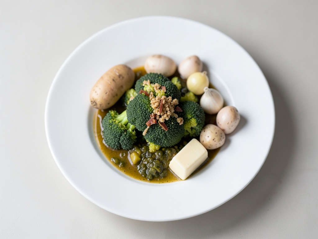Soupe crémeuse au chou de Bruxelles aux pommes de terre