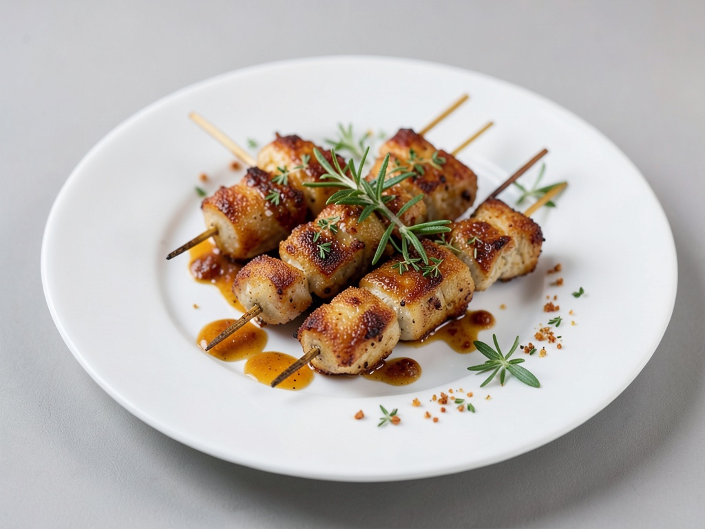 Spiedini di pollo croccanti con rosmarino fresco