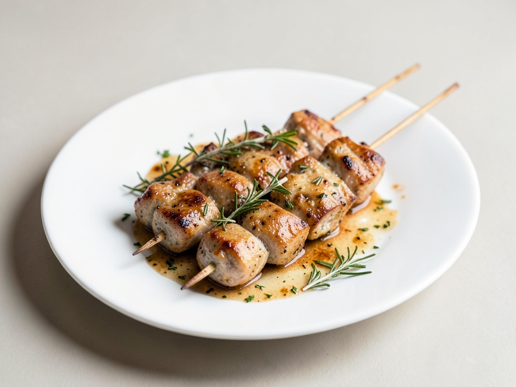 Brochettes de lapin au romarin