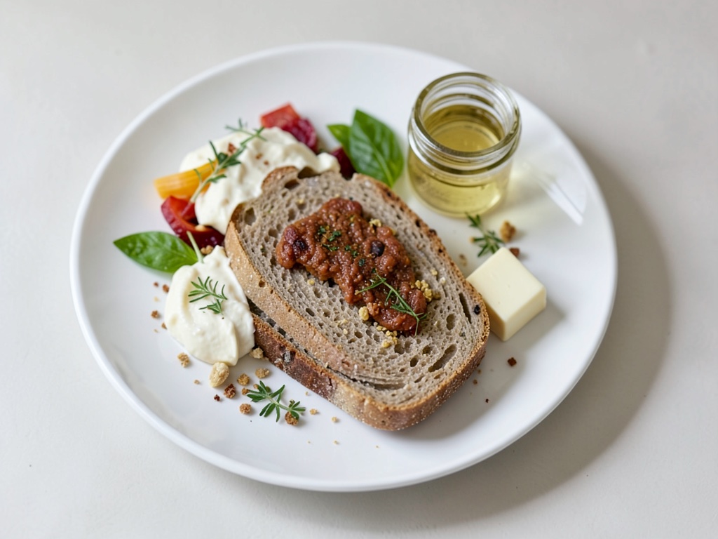 Pane croccante al rosmarino in vaso di fiori