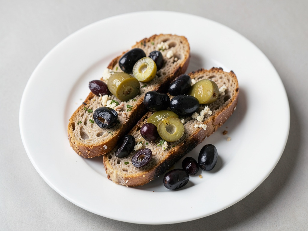 Pain croustillant au romarin et aux olives
