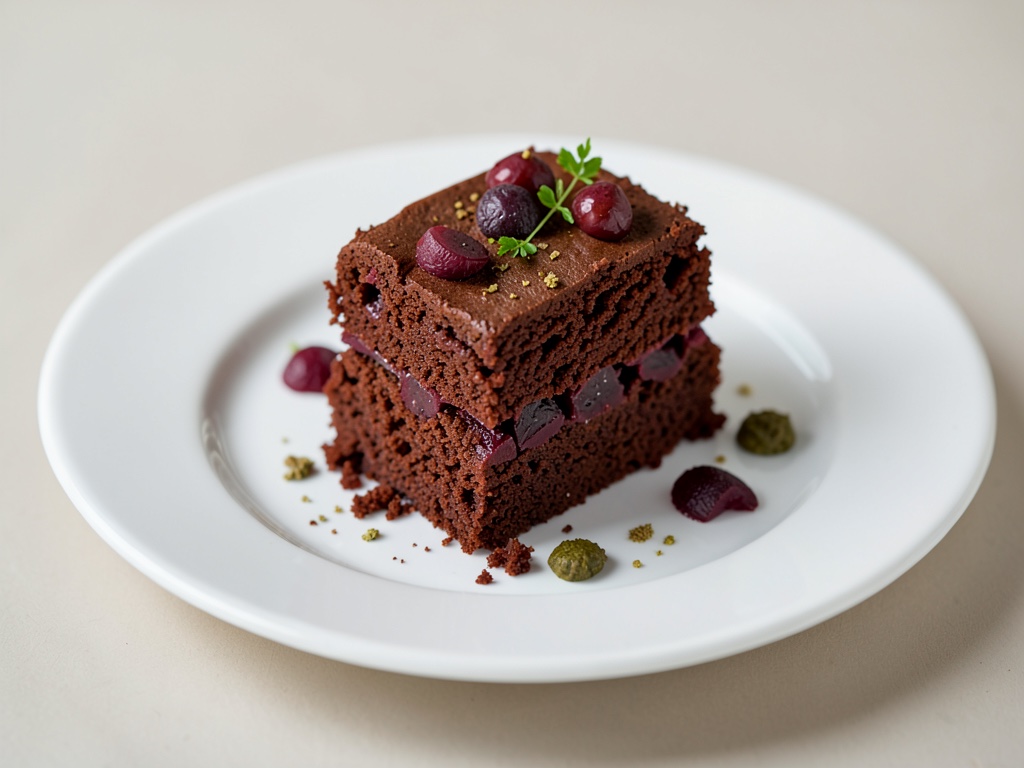 Torta soffice di barbabietola e cacao