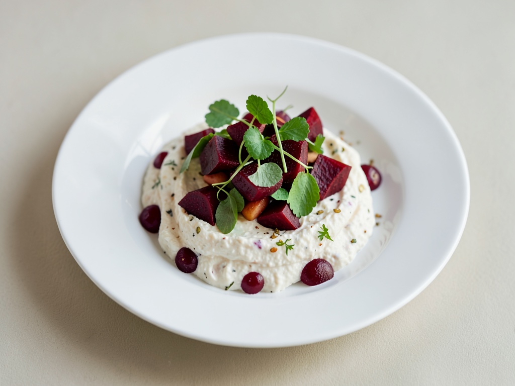 Insalata cremosa di barbabietola e yogurt