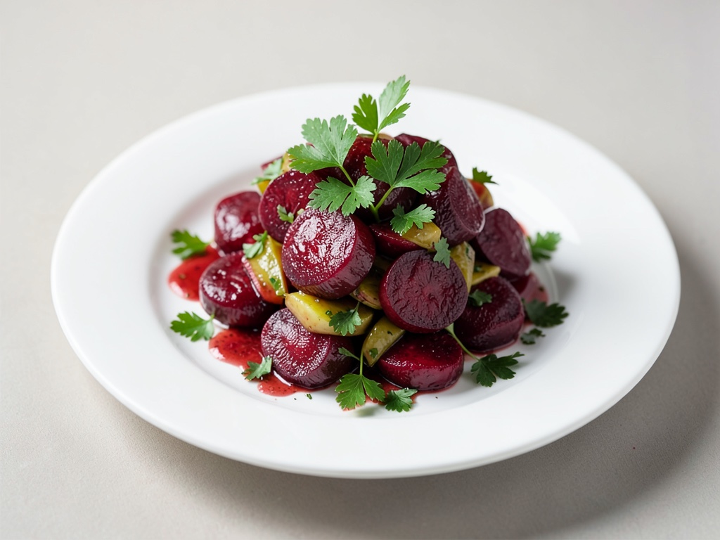Insalata di barbabietole con prezzemolo