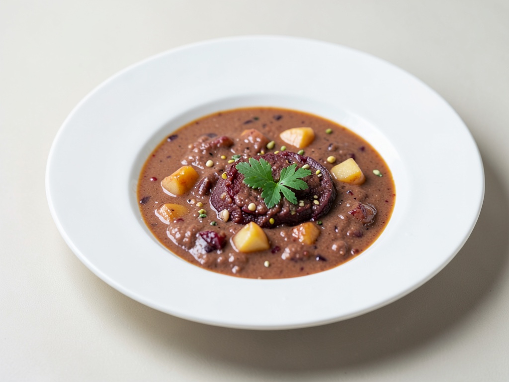 Sopa cremosa de remolacha y patata