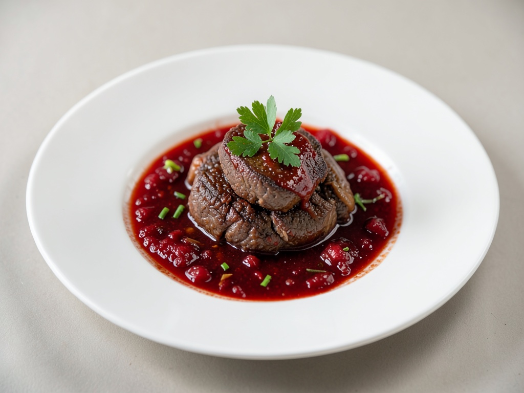 Borscht clásico con carne de res