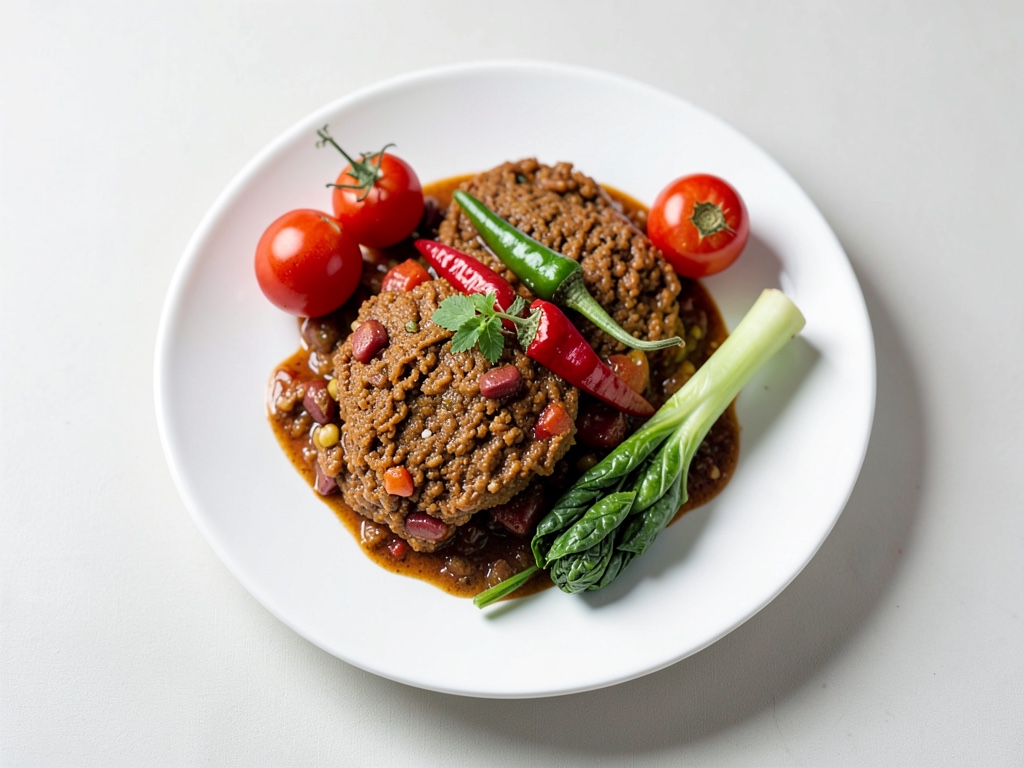 Lentilles rouges aux tomates et seitan