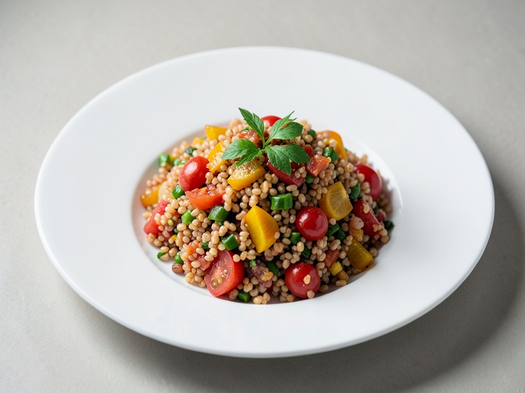 Insalata di bulgur rossa fruttata