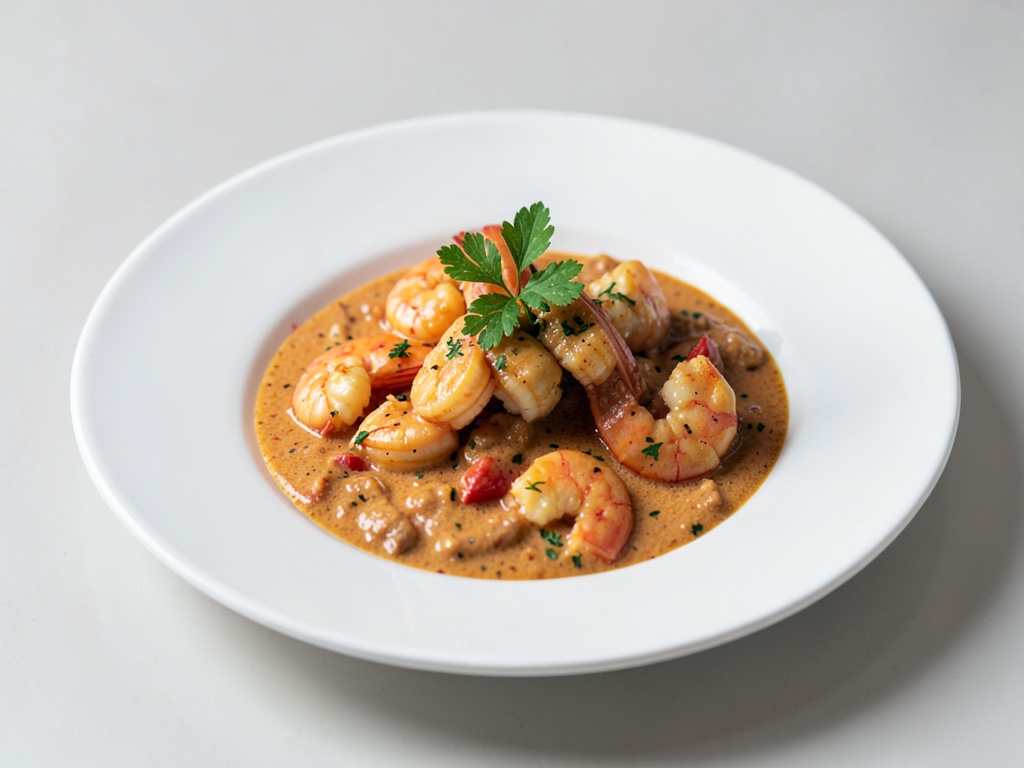 Curry cremoso ai gamberi rossi