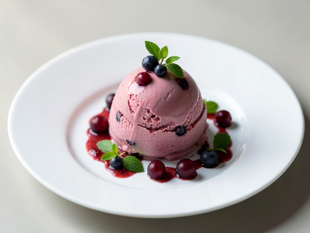 Fruchtig-frisches Rotes-Johannisbeer-Eis