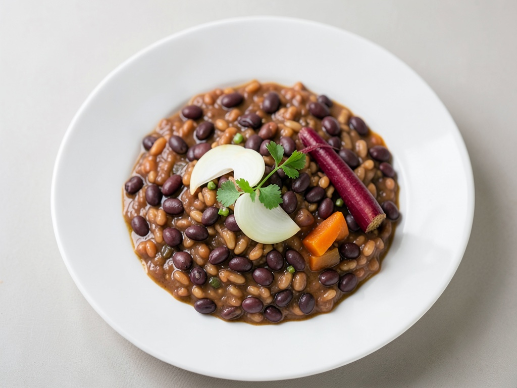 Risotto rosso con fagioli rossi