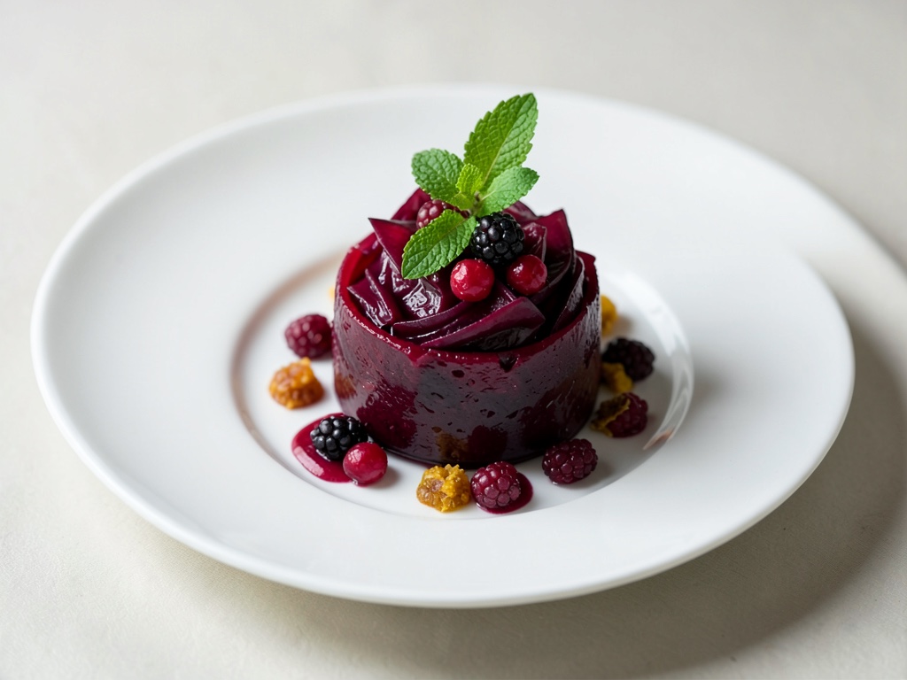 Rotkohl-Feigen-Drink mit Aroniabeeren