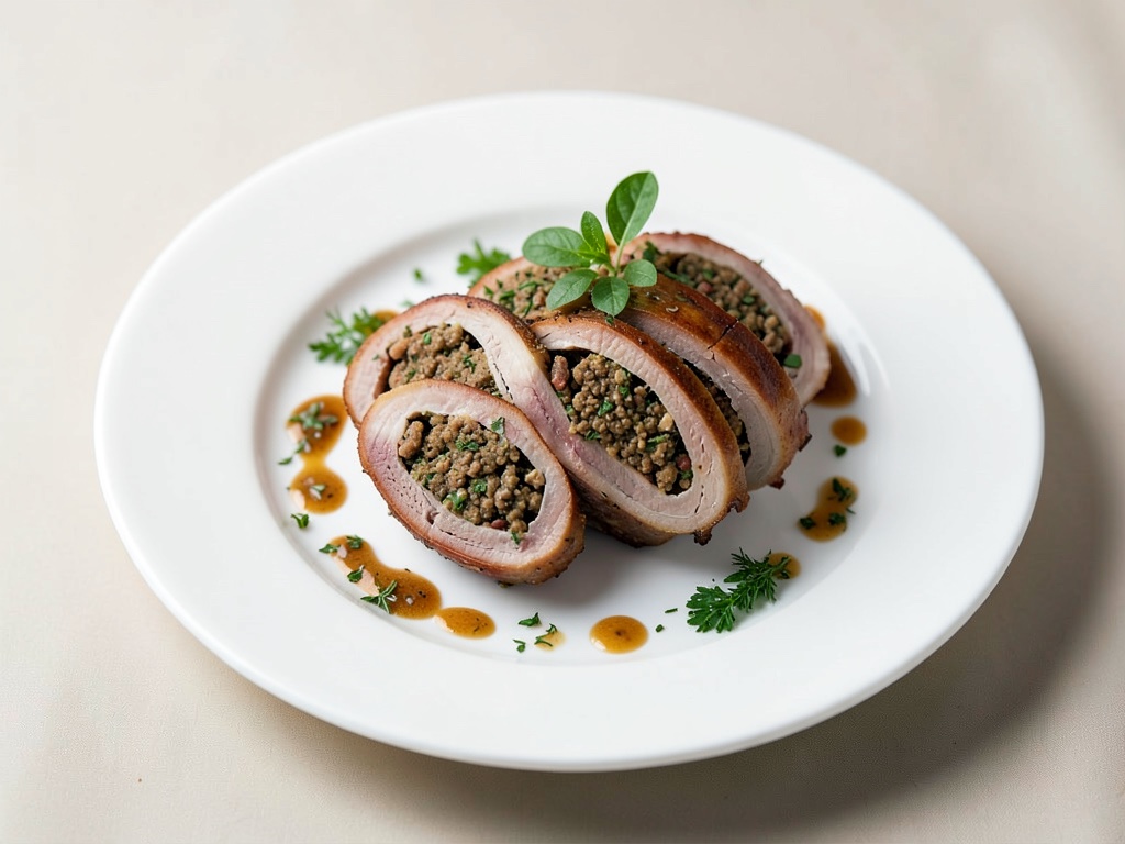 Involtini di vitello ripieni di trito alle erbe