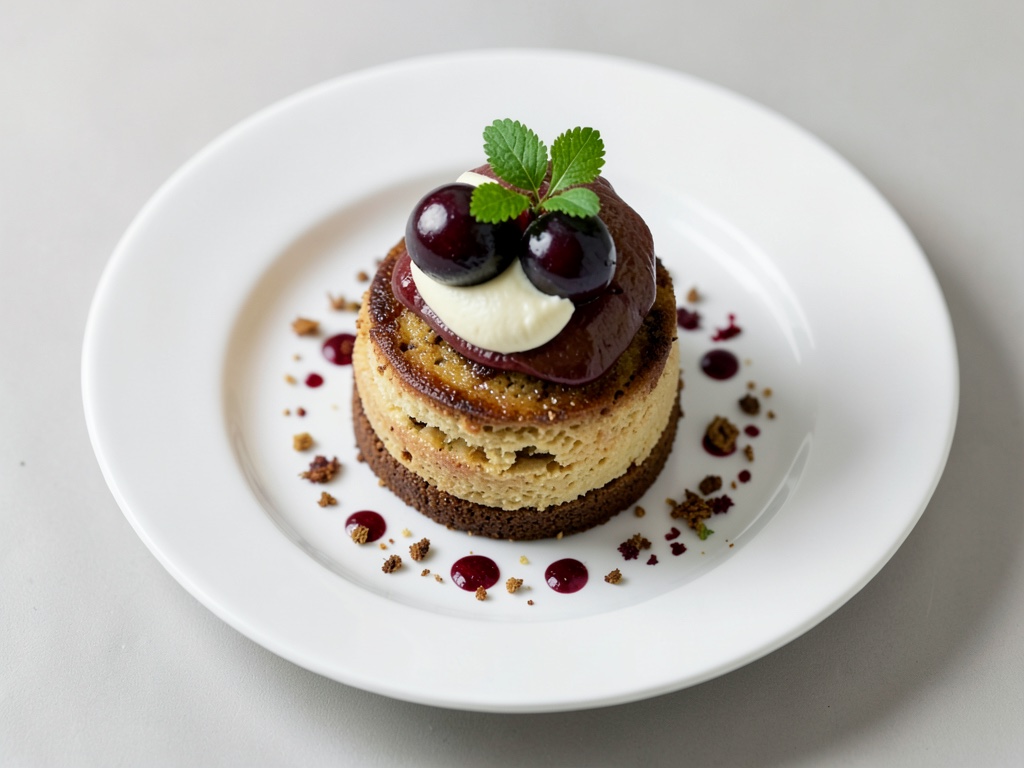 Rührkuchen mit Kirsch-Baiserhaube