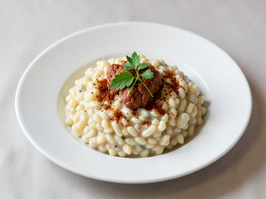 Risotto crémeux au safran