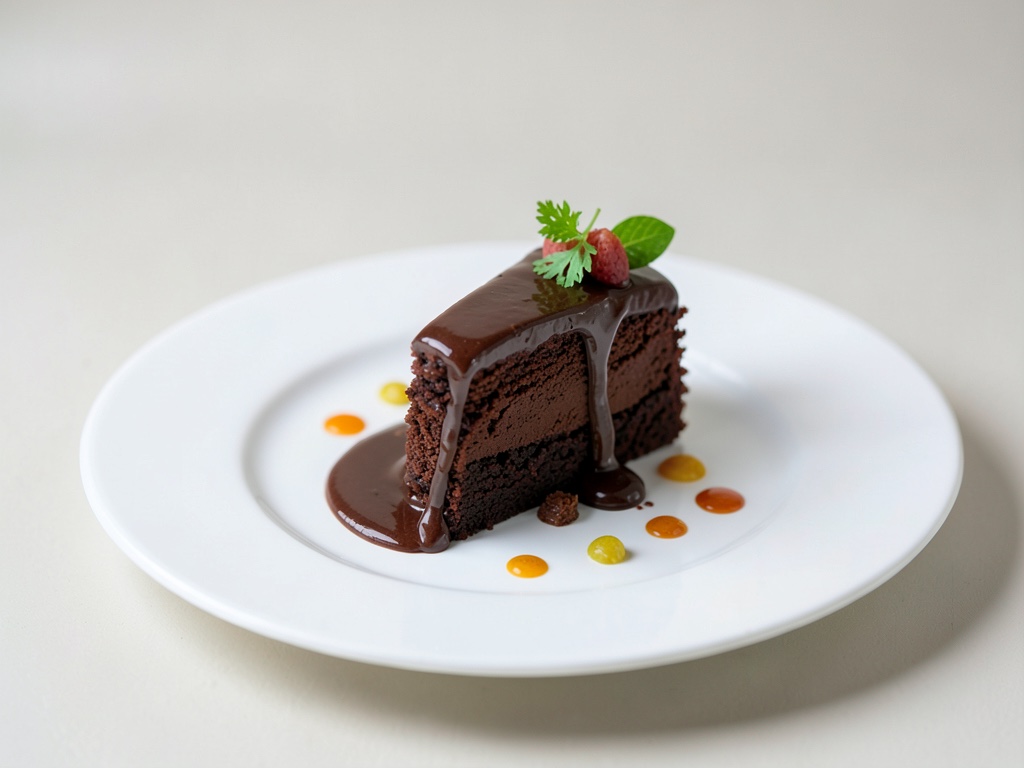 Saftiger Schokokuchen mit Canache