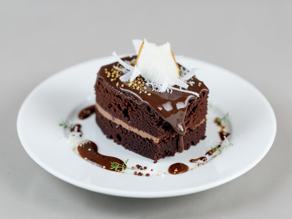 Saftiger Schokokuchen mit Espresso und Kokos