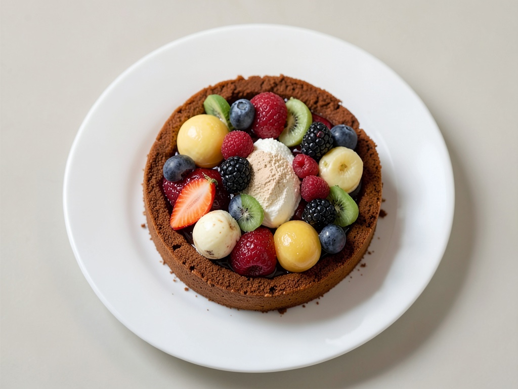 Torta alla crema e frutta