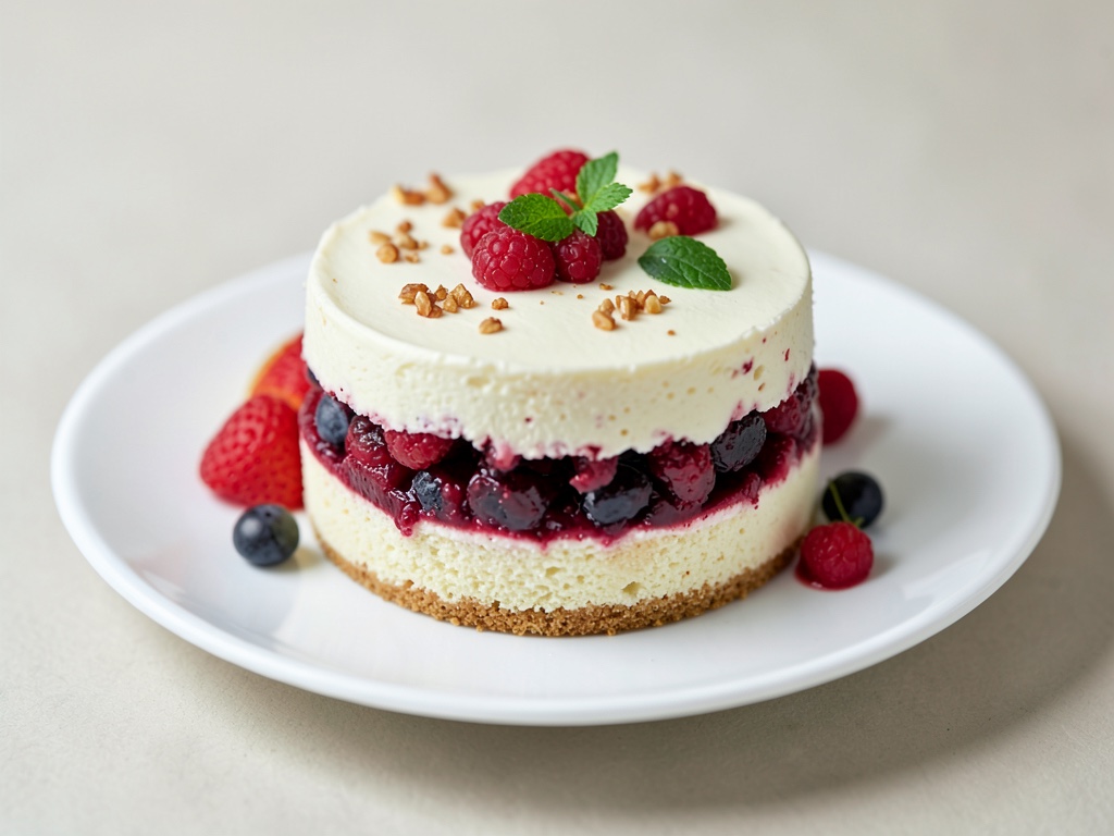 Torta di Pasqua alla crema con ripieno di lamponi