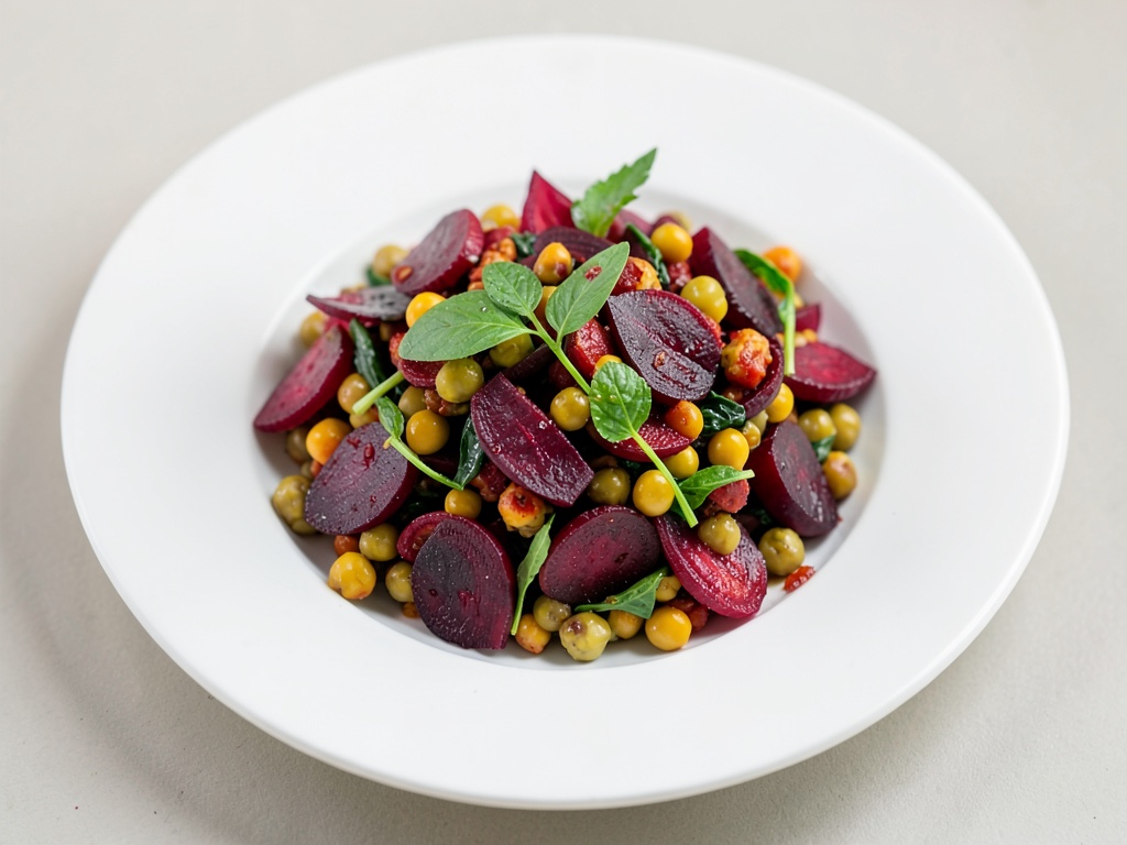 Insalata colorata di barbabietola e ceci