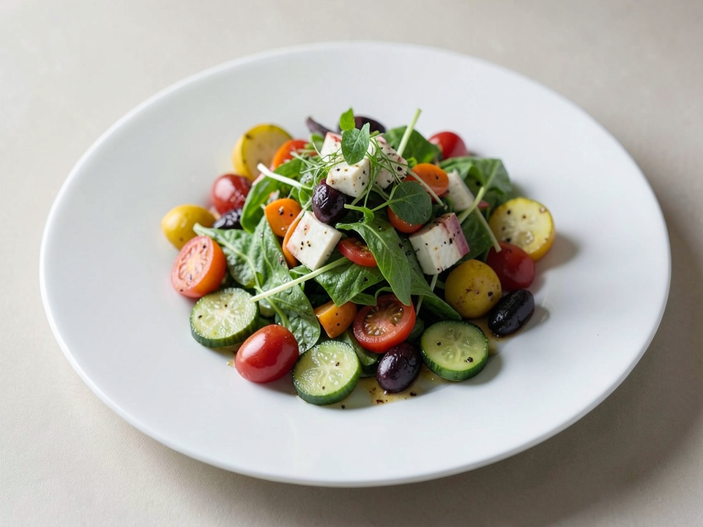 Insalata greca di verdure fresca