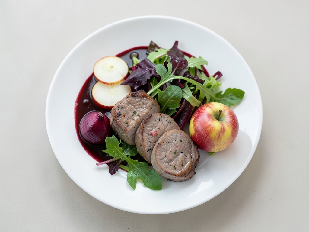Insalata di Matjes con mela e cipolla