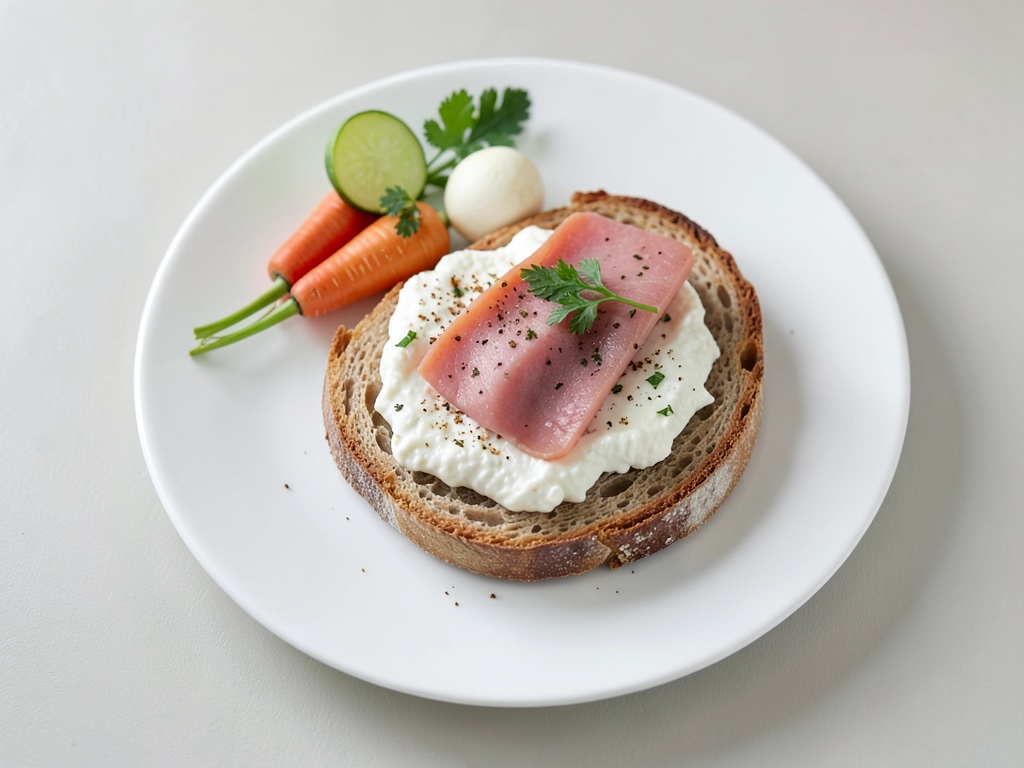 Sándwich de salmón con queso crema