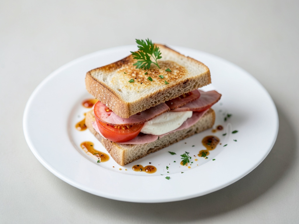 Sandwich Classico al Prosciutto, Pomodoro e Mozzarella