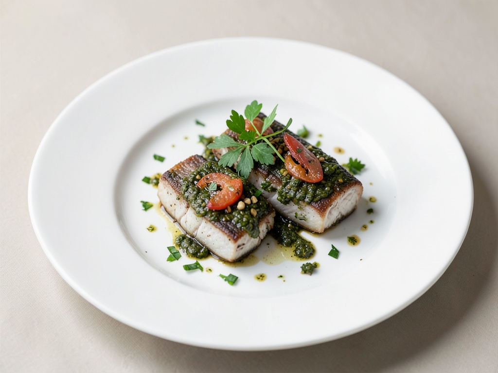 Filetti di acciuga ripieni con pesto alle erbe