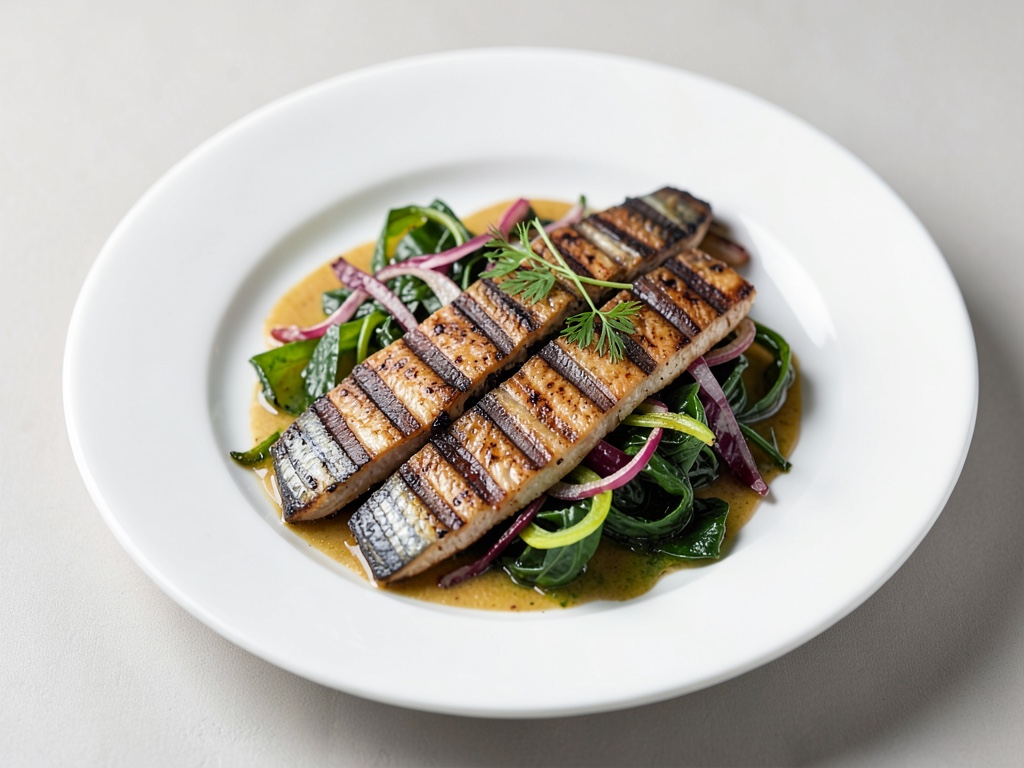 Sardine alla griglia con bietola