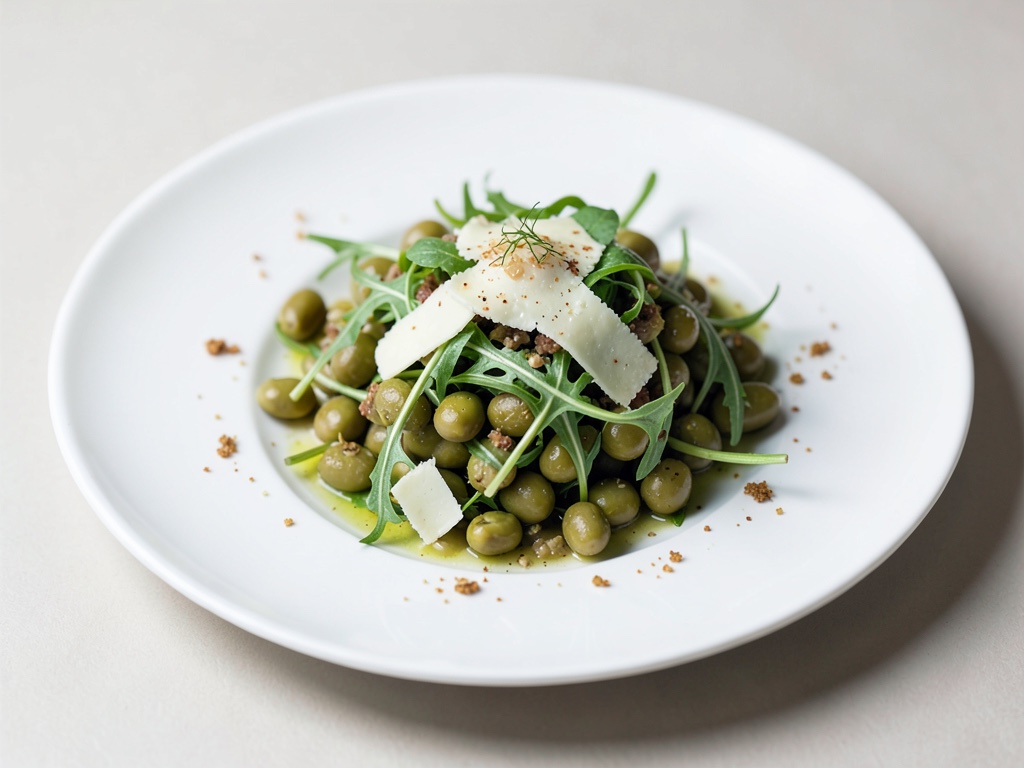 Insalata fresca di fave e rucola con Pecorino