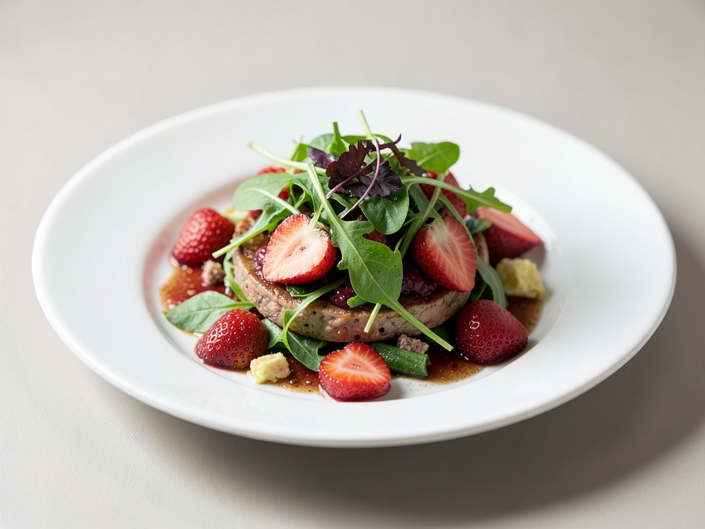 Insalata fresca di acetosella e fragole