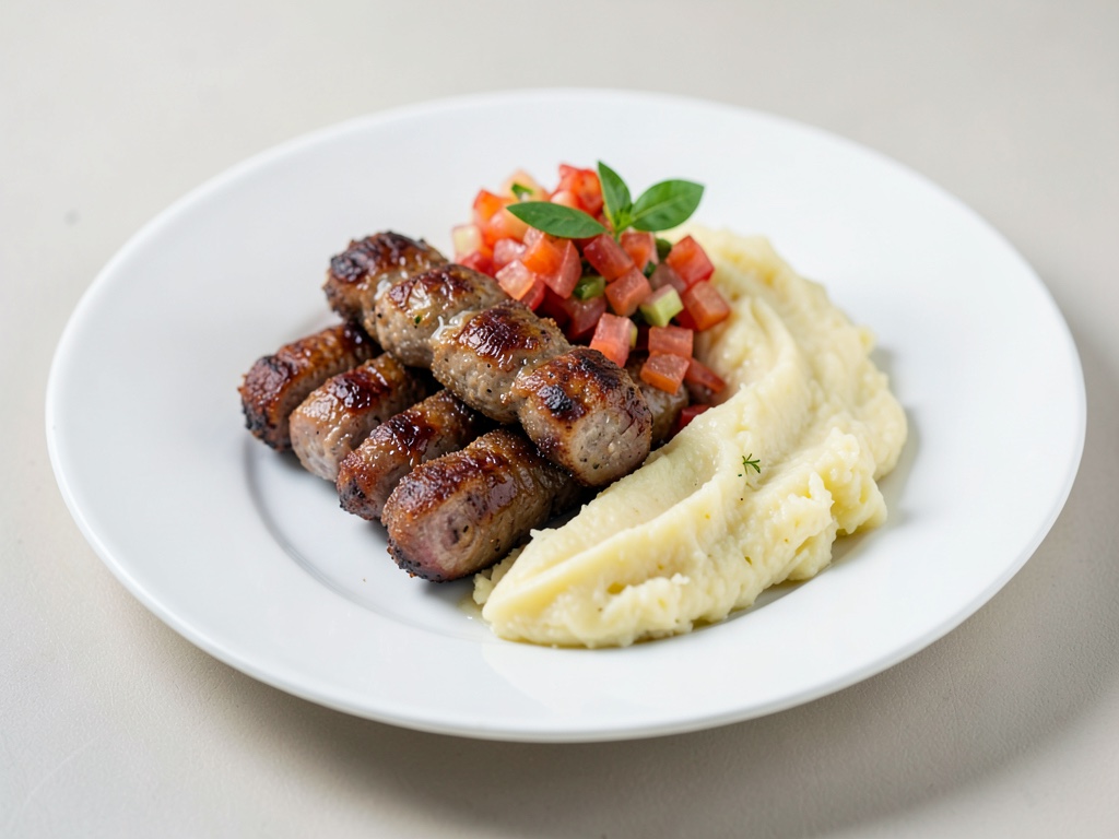 Salsicce croccanti con crauti e purè di patate cremoso