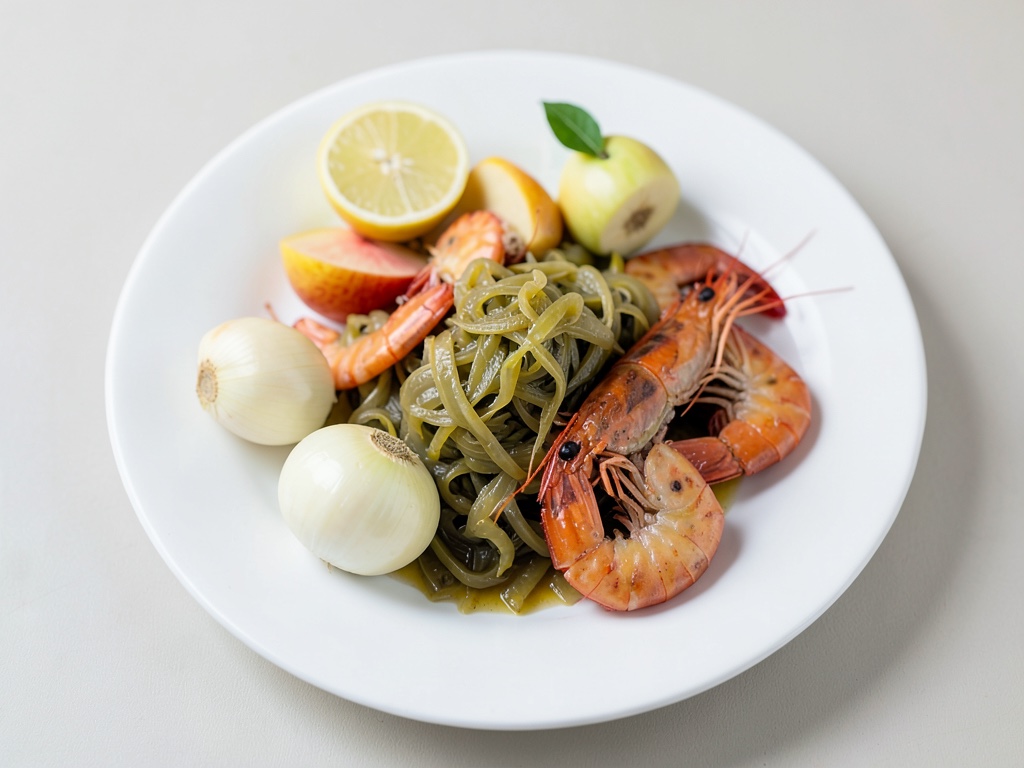 Choucroute aux fruits et aux crevettes