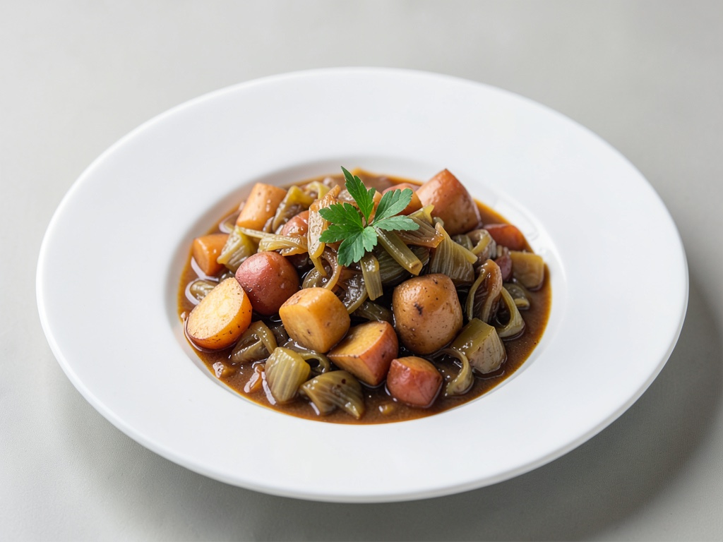 Saporito stufato di crauti con patate dolci