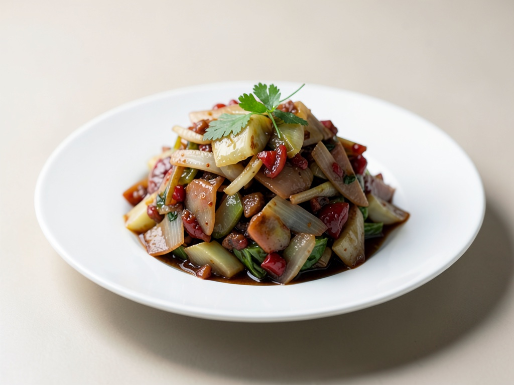 Insalata di crauti saporita con cavolo riccio