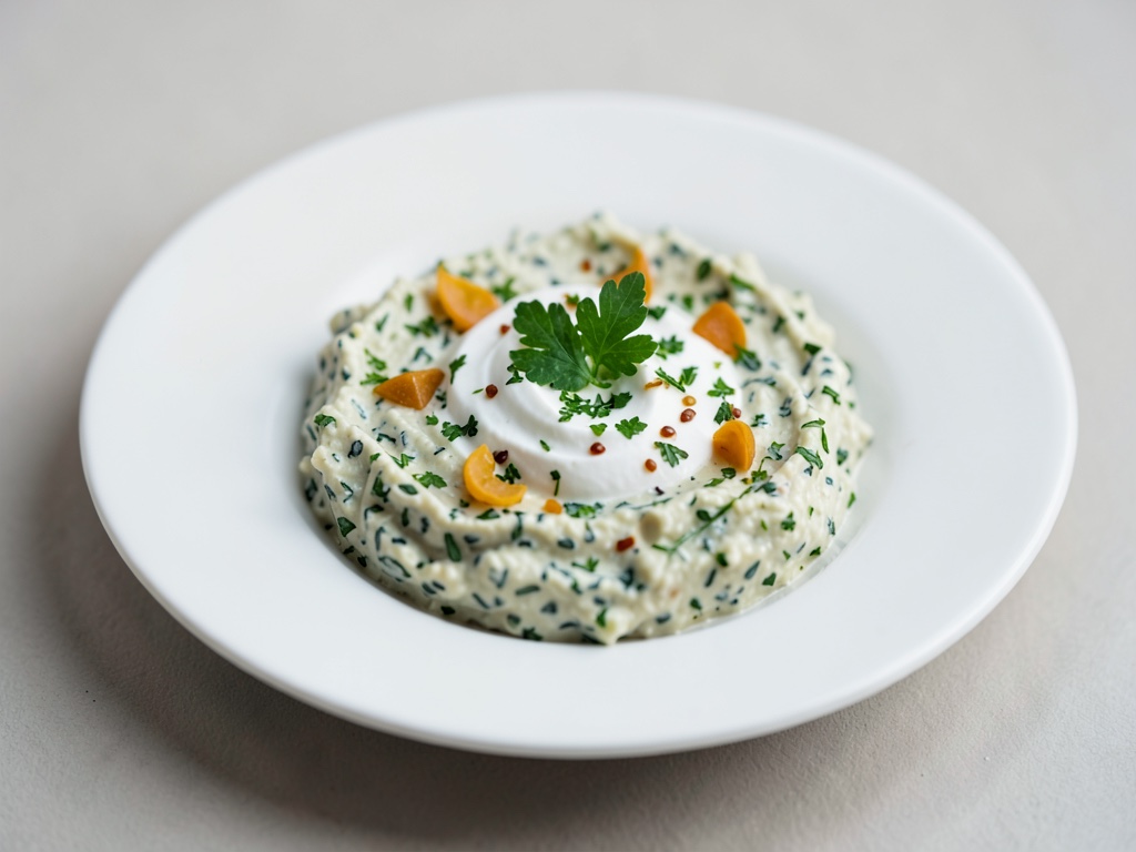 Dip fresco alle erbe con panna acida