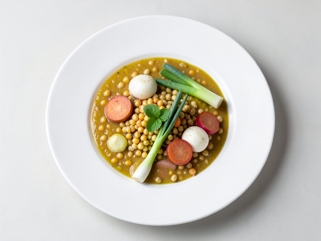 Zuppa cremosa di piselli