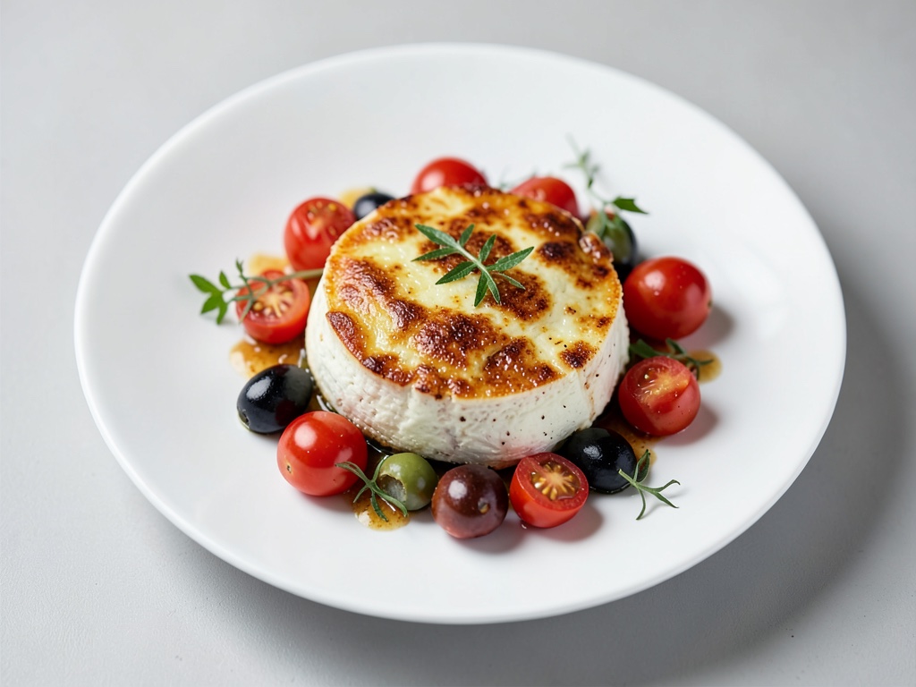 Feta al forno con pomodori e olive