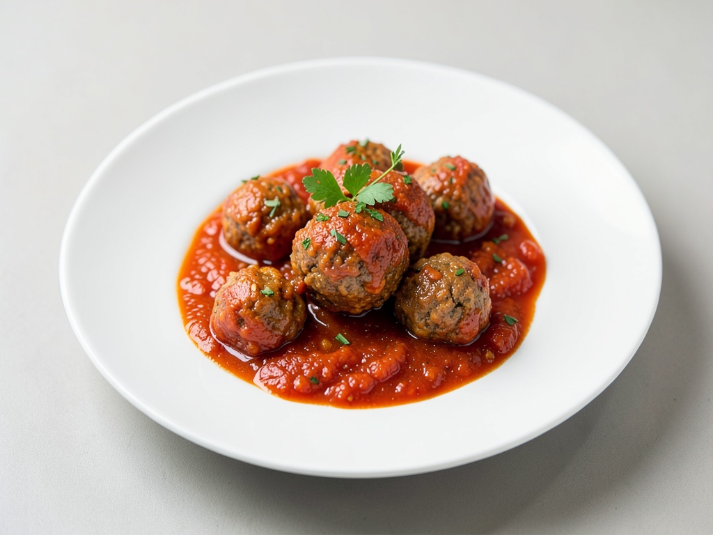 Polpette di carne piccanti al sugo di pomodoro