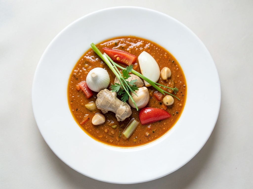 Soupe indienne tomate piquante