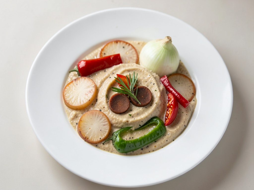 Sopa cremosa de zanahoria especiada con almendras tostadas