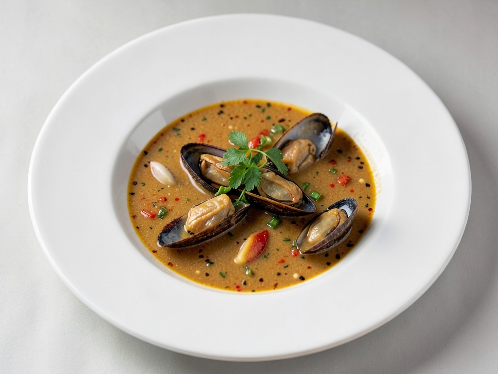 Zuppa di cozze speziate