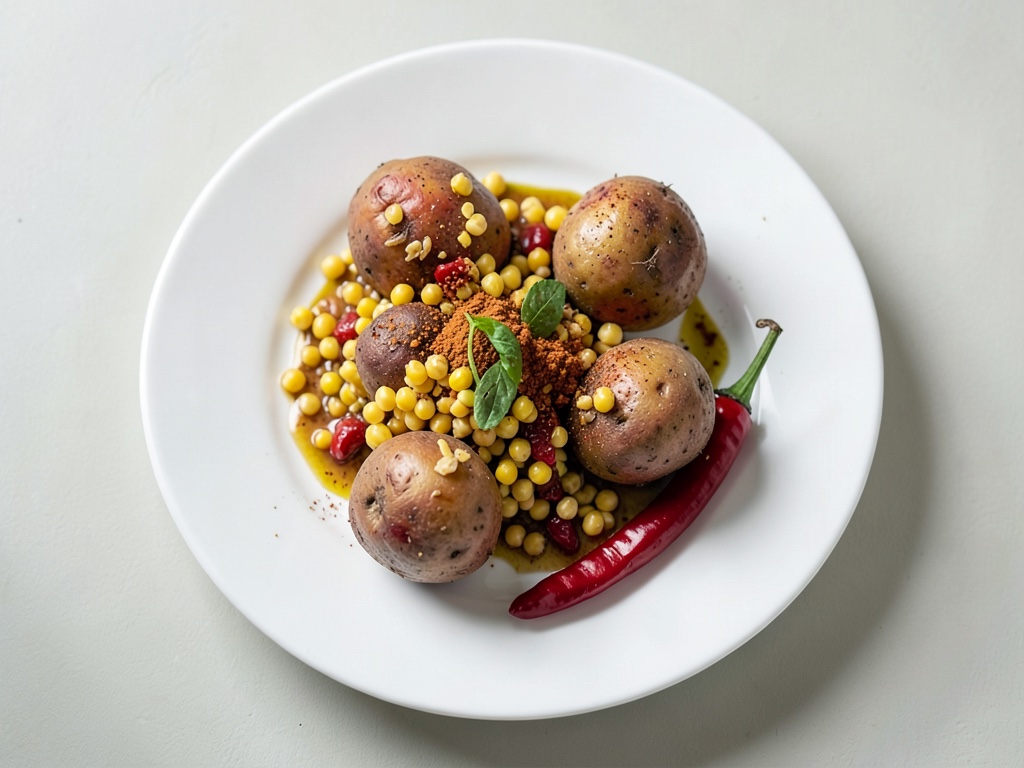 Patate dolci piccanti con ripieno di mais