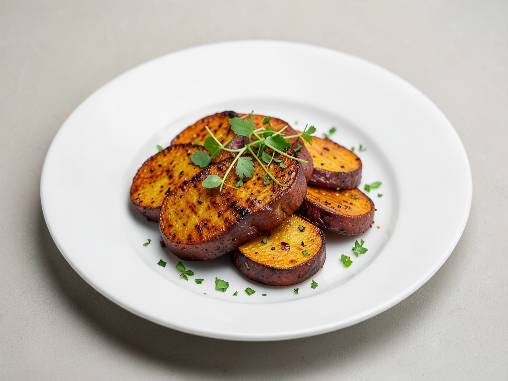 Rodajas de boniato especiadas al horno