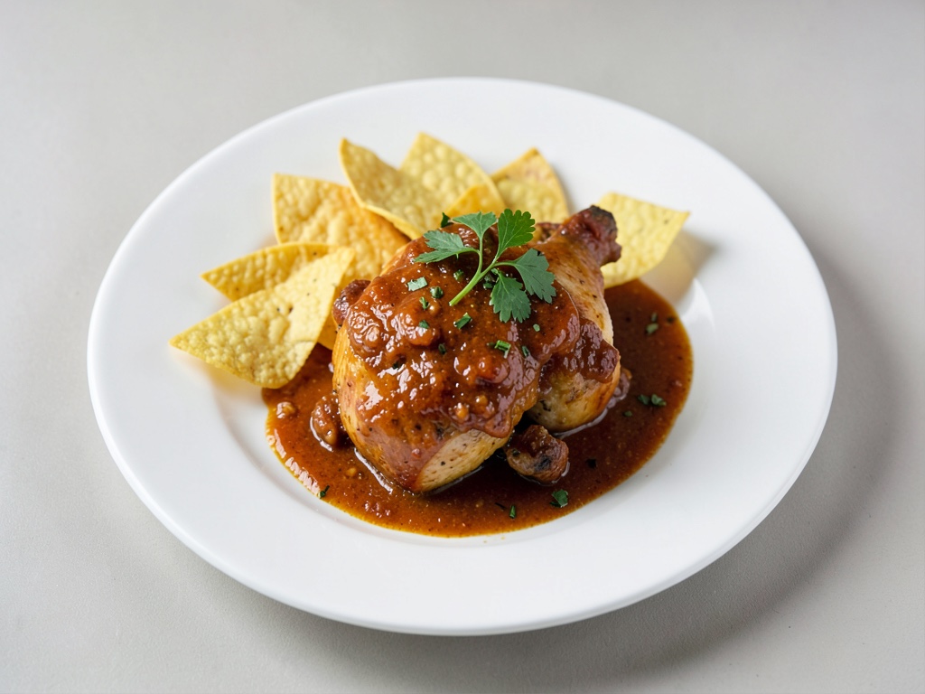 Pollo piccante con chips di tortilla
