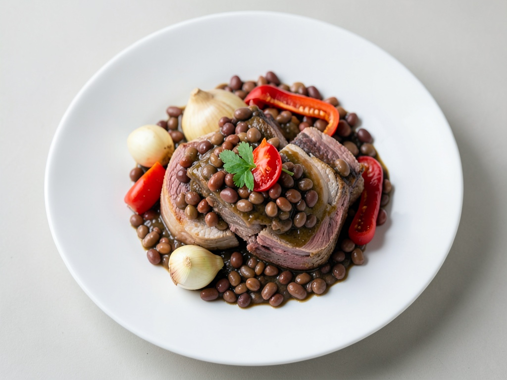 Gulasco di manzo piccante con fagioli rossi