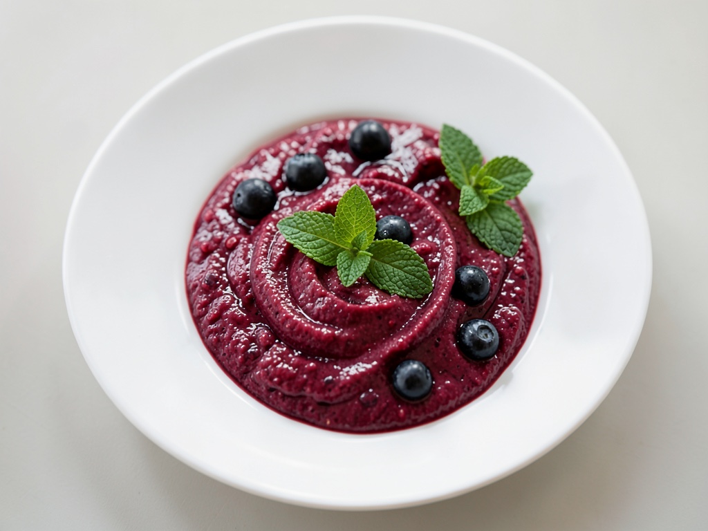 Geschichteter Heidelbeer-Smoothie